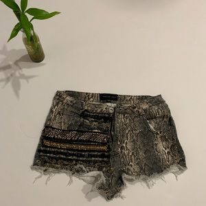 Pretty Little Women Snake Print Shorts